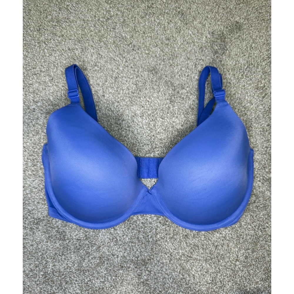PINK Victoria's Secret Blue Wear Everywhere T-Shirt Lightly Lined Bra 34DDD